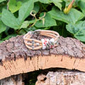 Vintage Leaves & Beads Handmade Cork Bracelet
