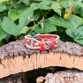 Vintage Original Leaves & Beads Handmade Cork Bracelet