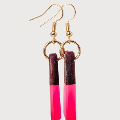 Zara Wooden & Resin Earring