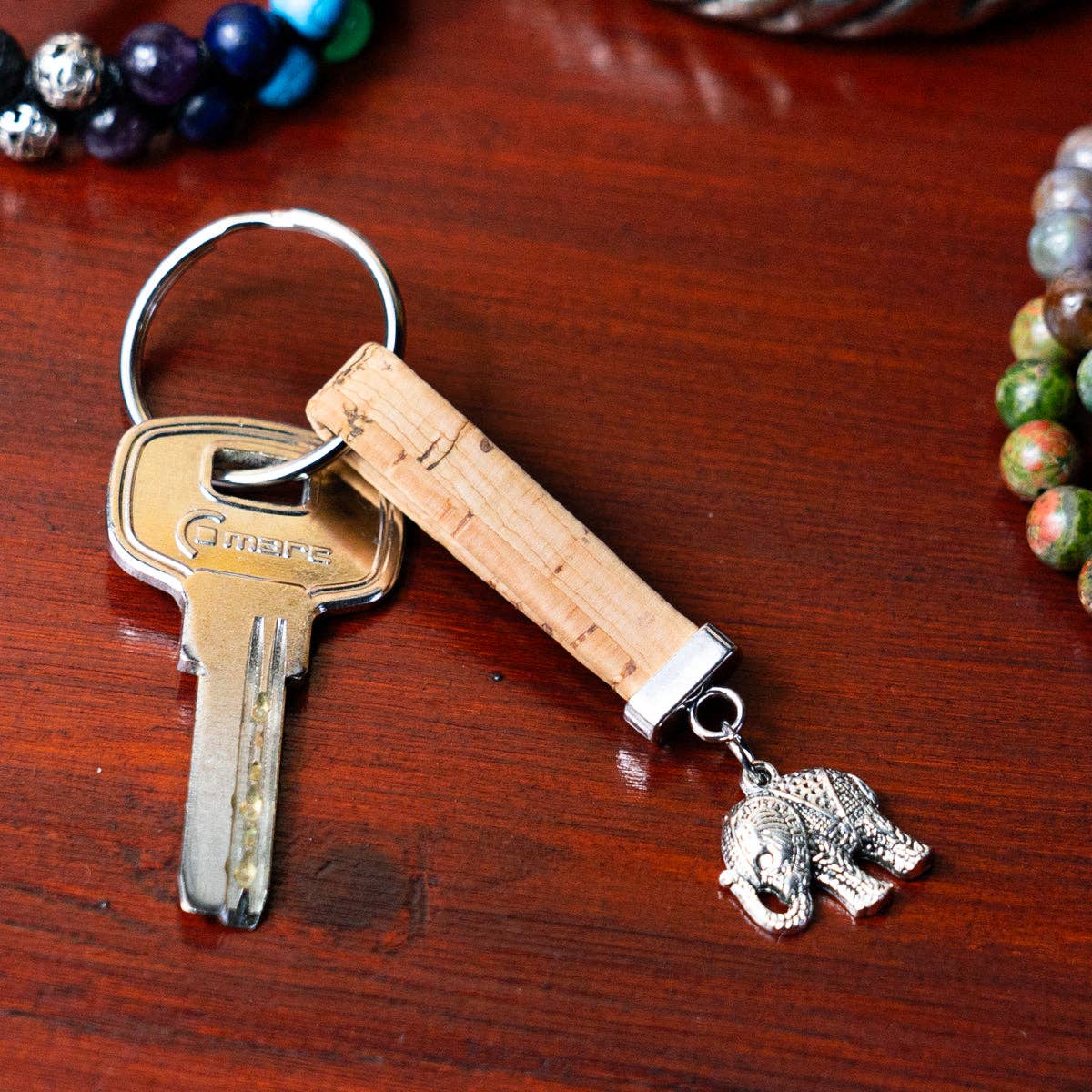 Elephant Cork handmade keychains