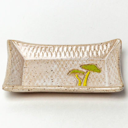 Parrot Mushroom Ceramic Trinket Dish