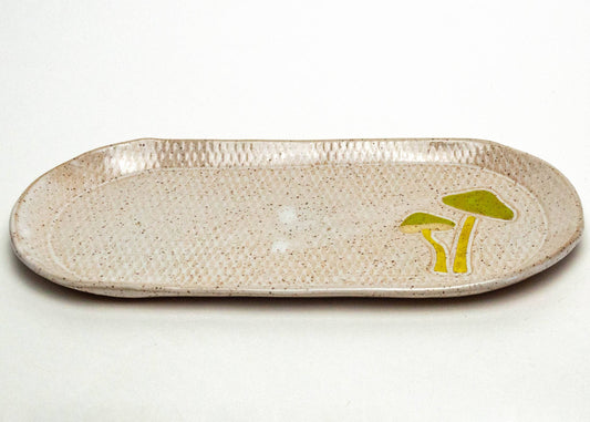 Parrot Mushroom Ceramic Platter