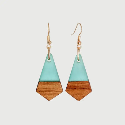 Jasmine Wooden & Resin Earrings
