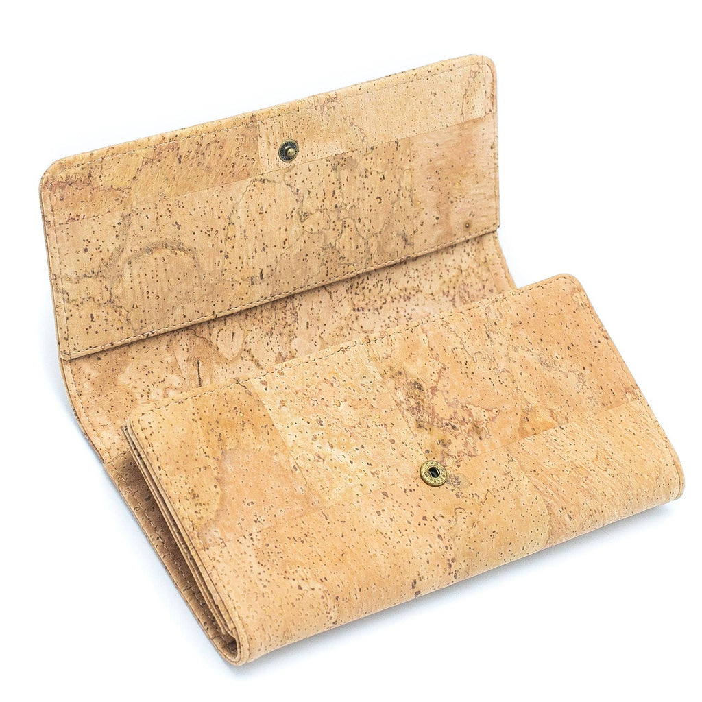 All natural cork bifold smart wallet