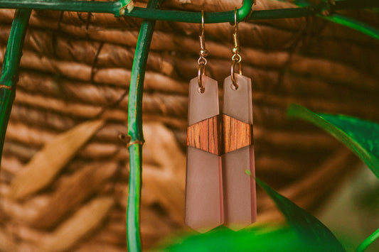 Lasalle Wooden & Resin Earrings