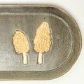 Morel Mushroom Ceramic 10" Platter