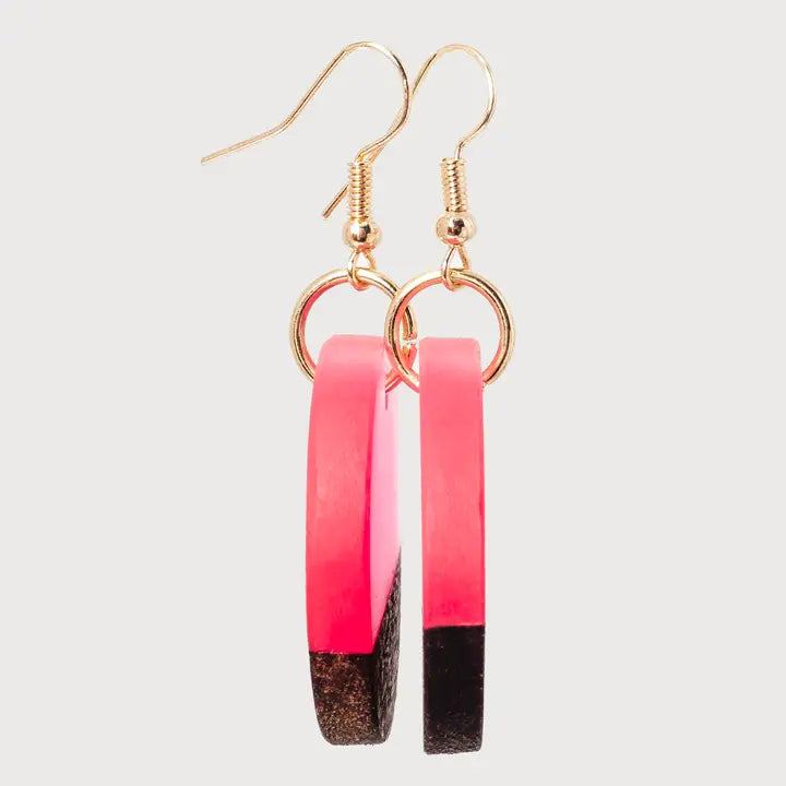 Ava Wooden & Resin Earrings