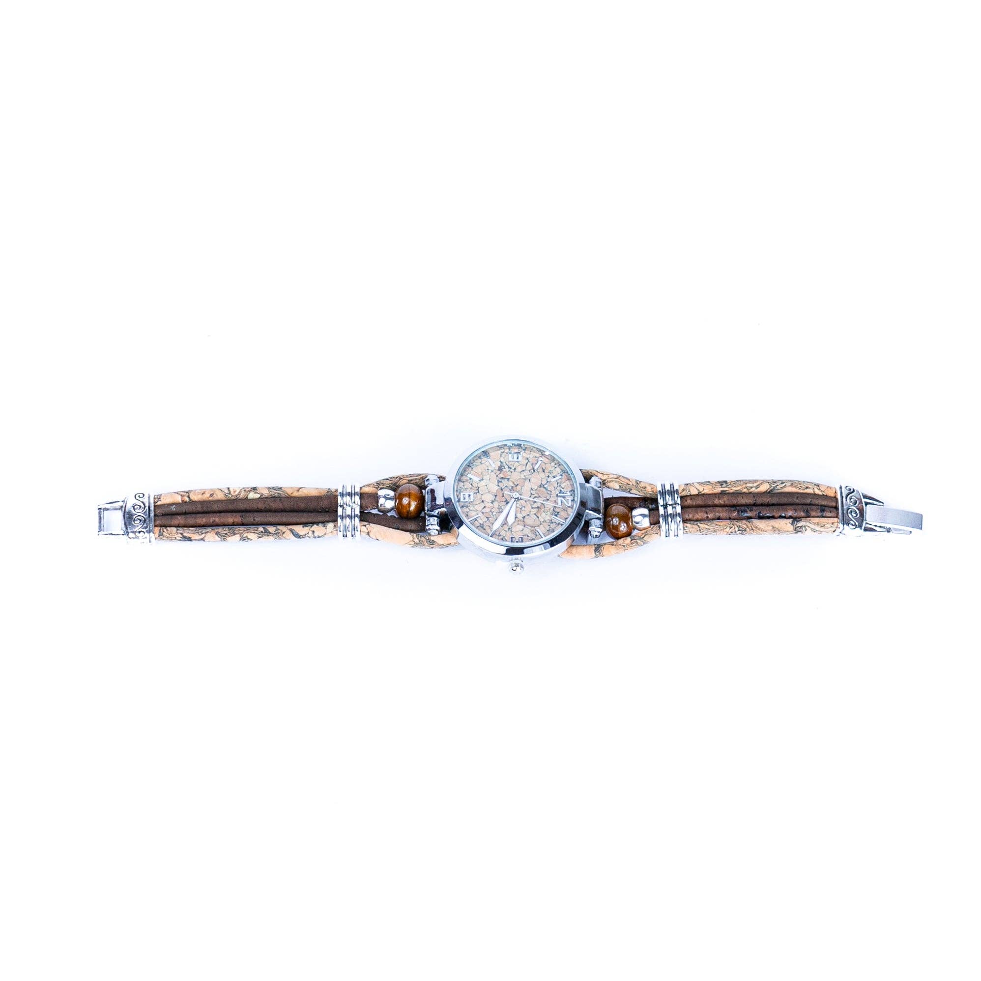 Watch handmade colored cork Threads and Ceramic Beads
