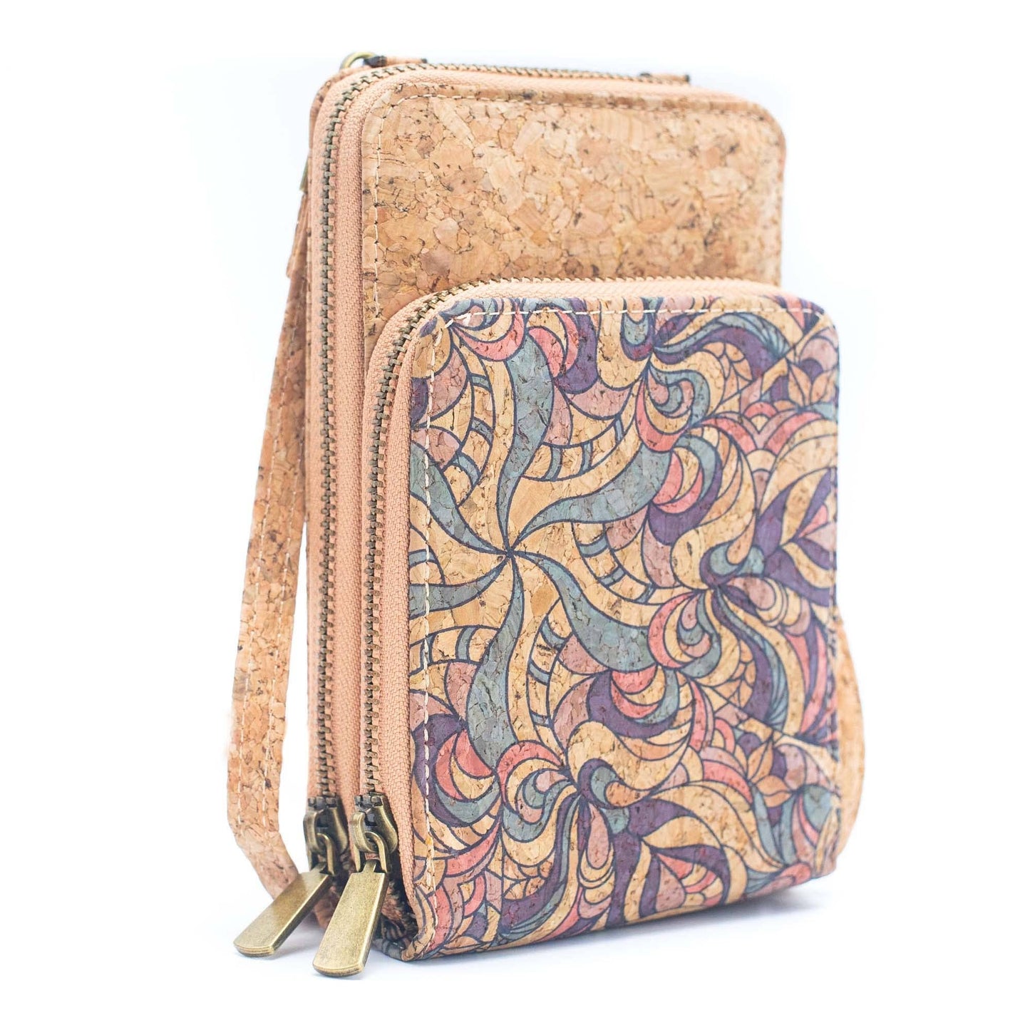 Natural Cork Women's Crossbody Phone Wallet