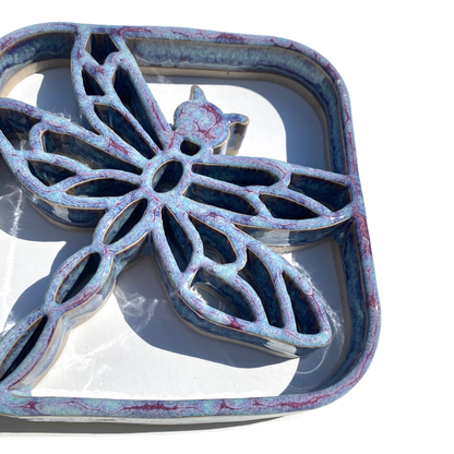 Dragonfly Trivet - Stoneware Pottery