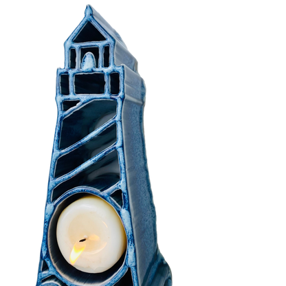 Lighthouse Candlepot - Stoneware Pottery