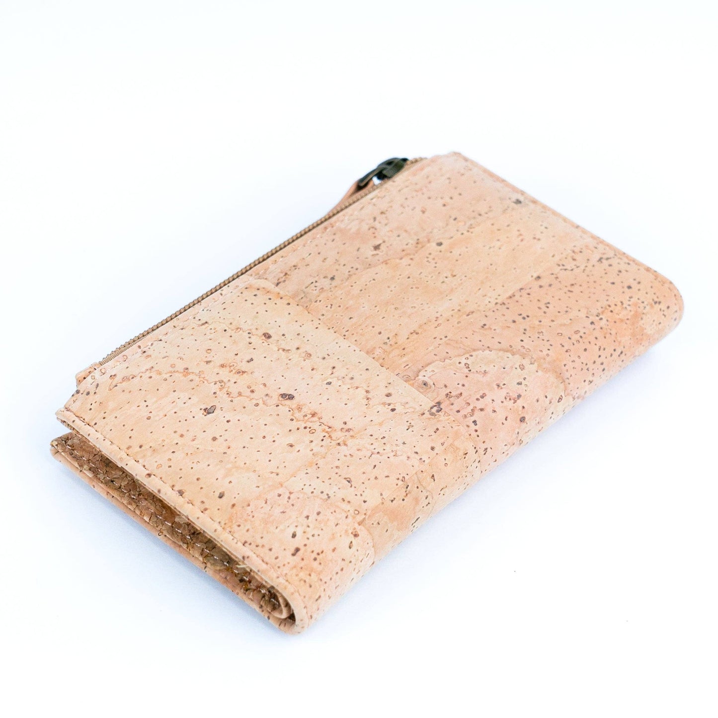 Chic Black and Natural Cork Women's Wallet