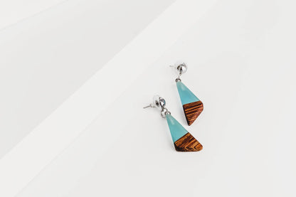 Danielle Wooden & Resin Earrings