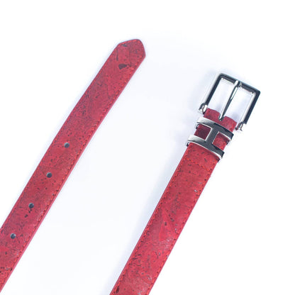 Double-Sided Cork Belt with H Logo Design