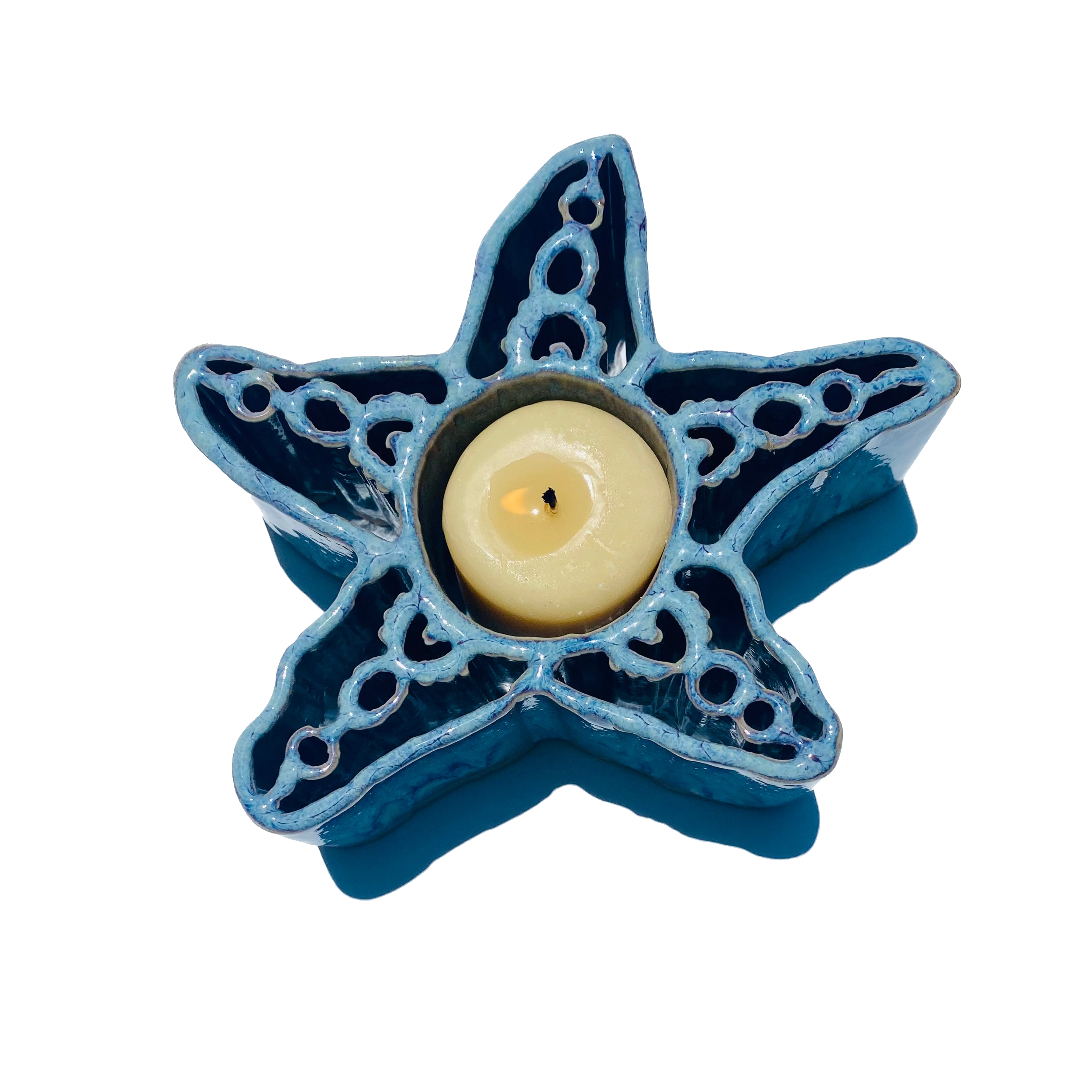 Starfish CandlePot - Stoneware Pottery