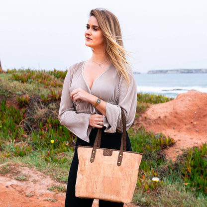 Natural Cork Women's Tote Bag - BAG-2313