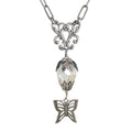 Butterfly Teardrop Crystal Hand Painted Necklace - Fairyland