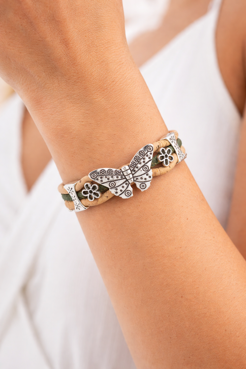 Butterfly Handmade Cork Bracelets