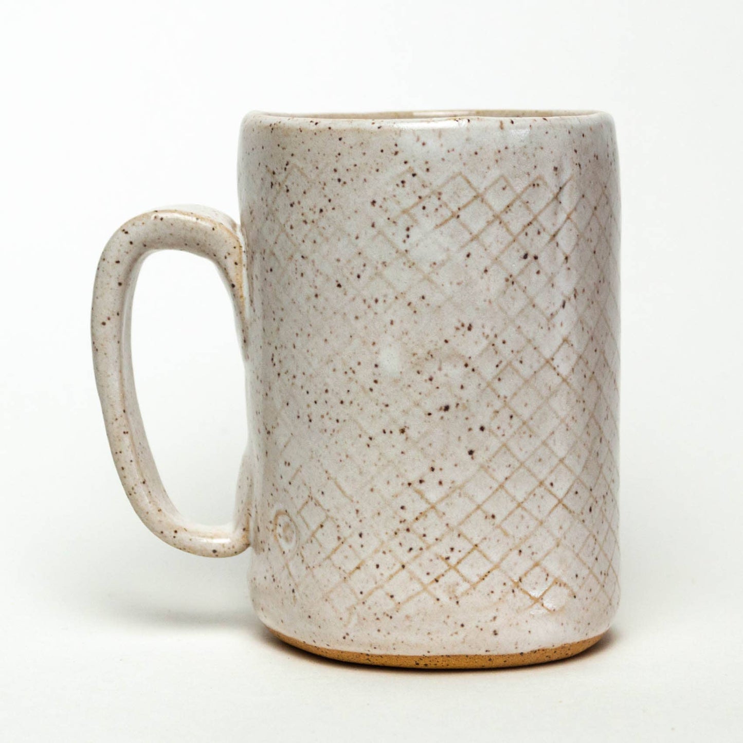 Blue Bird Pattern White Mug