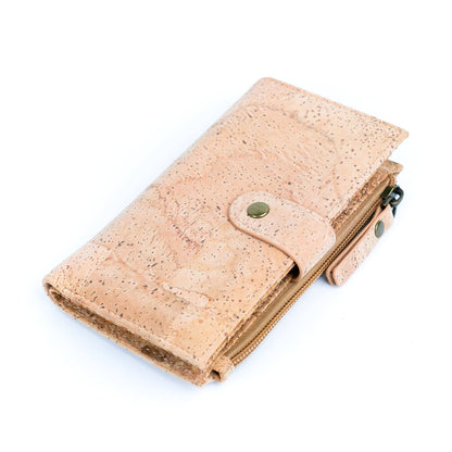 Chic Black and Natural Cork Women's Wallet