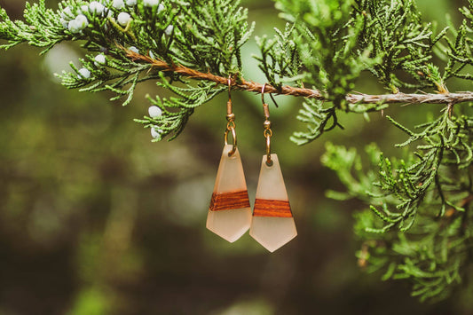 Happy Hour Wooden & Resin Earrings