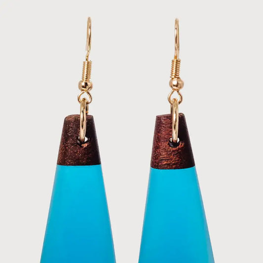 Tahiti Wooden & Resin Earring