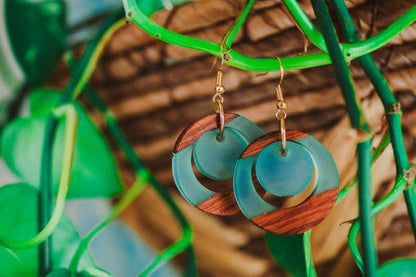 Zoe Wooden & Resin Earrings