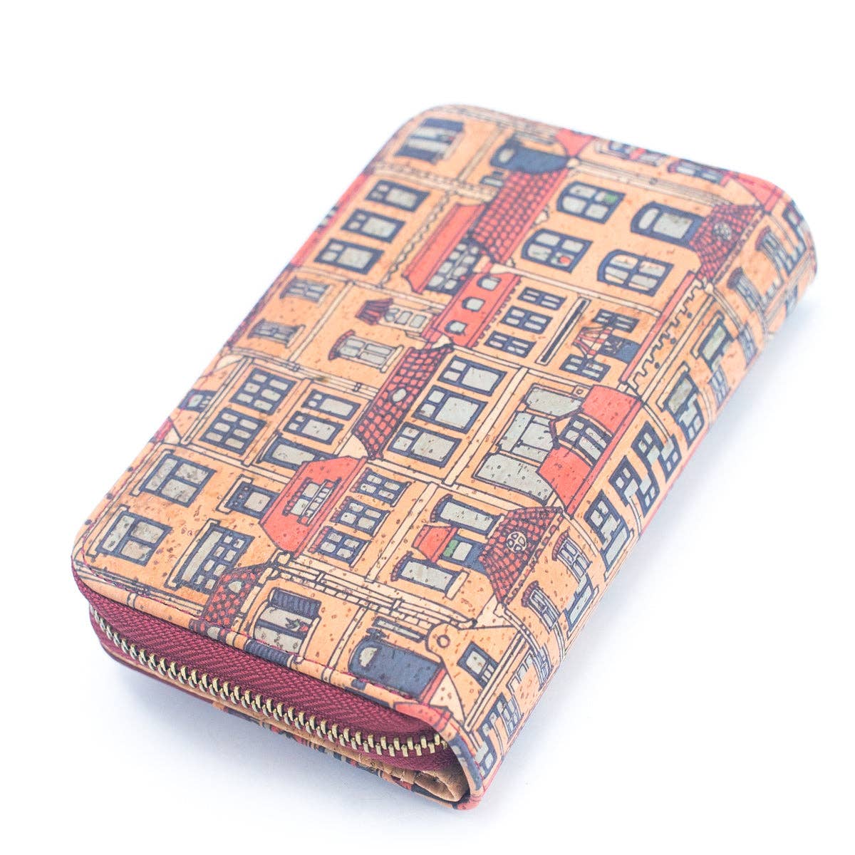 Red Cork Printed Cardholder Wallet