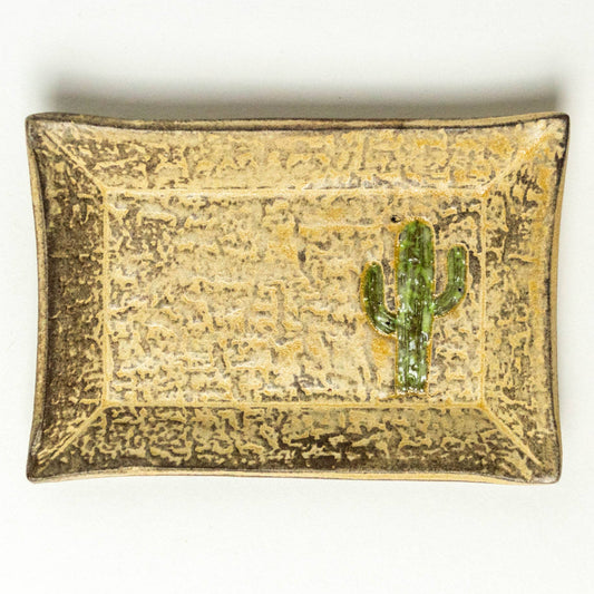 Saguaro Cactus Ceramic Trinket Dish