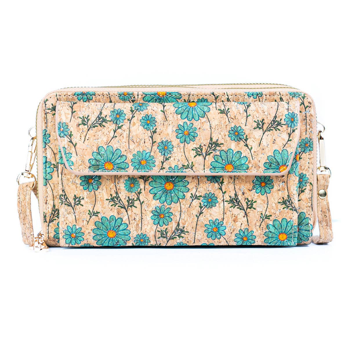 Horizontal Cork Phone Bag