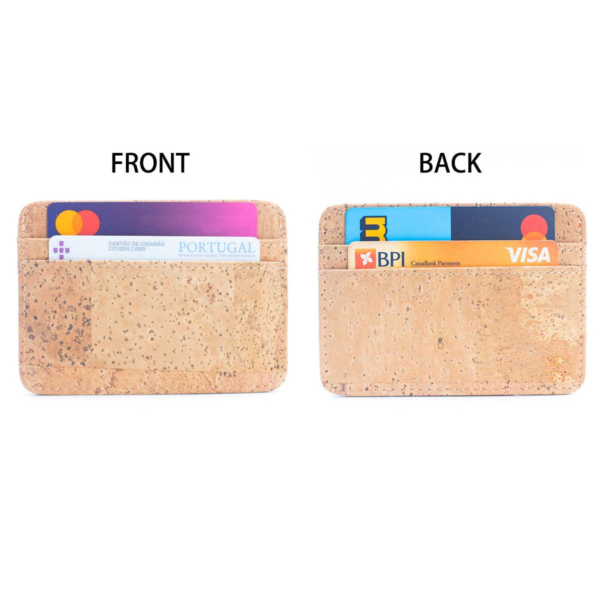 Men's RFID-Blocking Cork Card Wallets