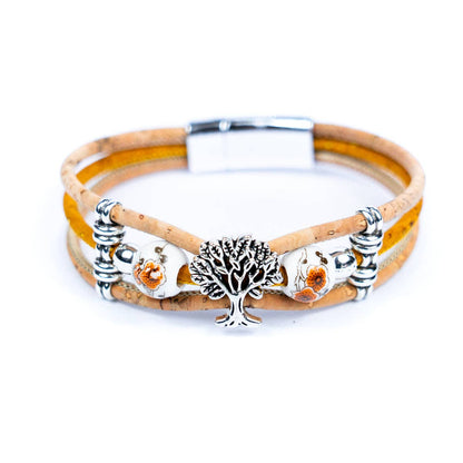 Tree of life Cork handmade  Bracelet