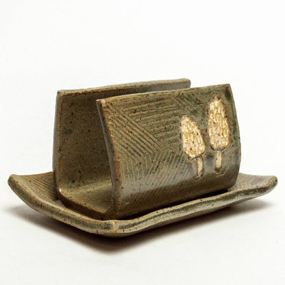 Morel Mushroom Ceramic Sponge Holder