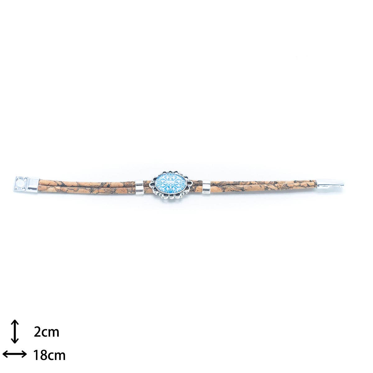 Natural Cork  Handmade Bracelet