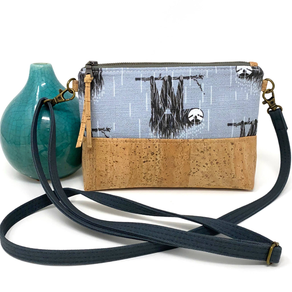 Eastern Meadowlark Organic Cotton & Cork Crossbody