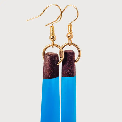 Tahiti Wooden & Resin Earring