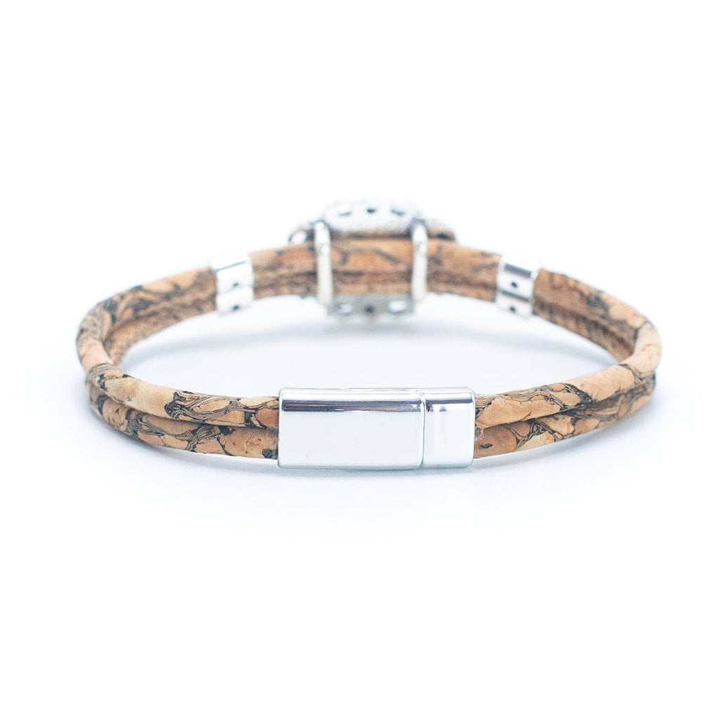 Natural Cork  Handmade Bracelet