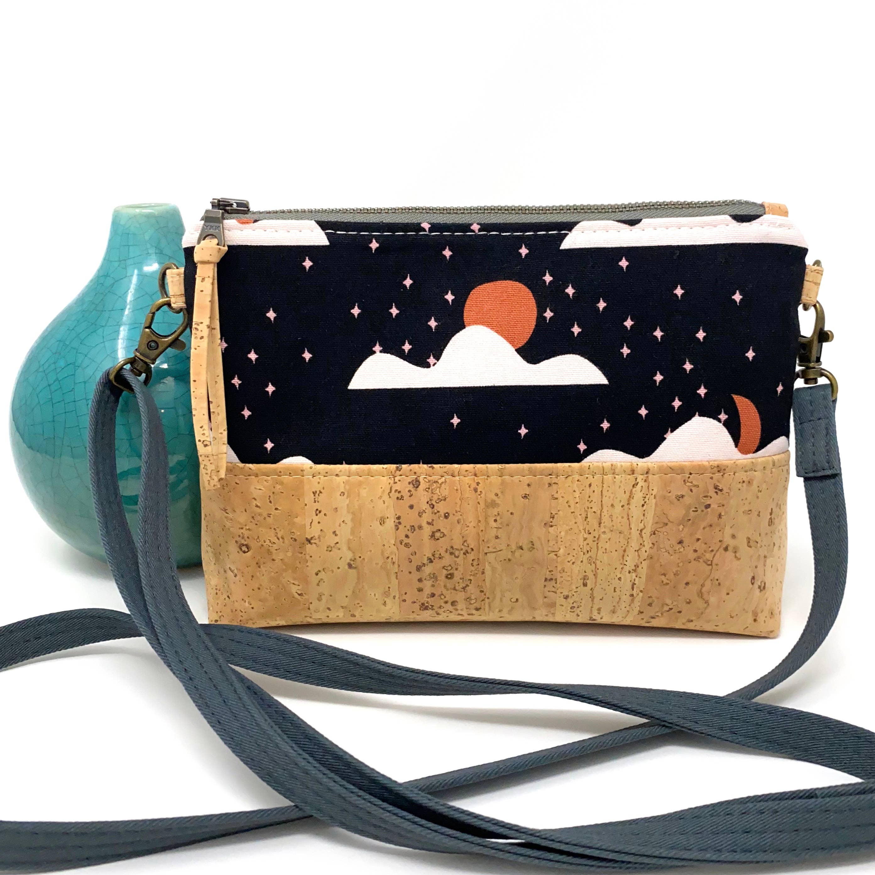 Moonrise Organic Cotton & Cork Crossbody