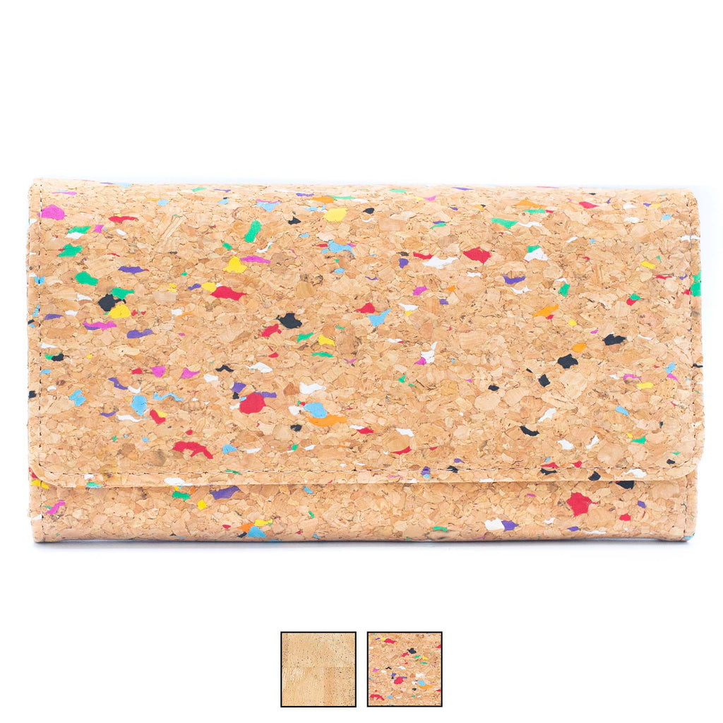 All natural cork bifold smart wallet