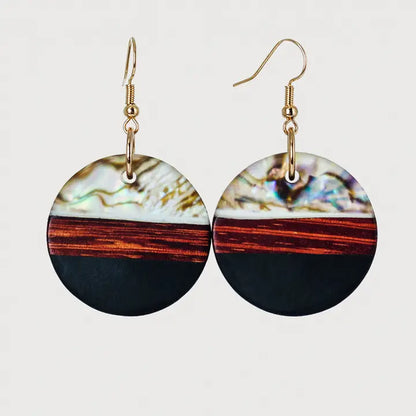 Bella Wooden & Resin Earrings