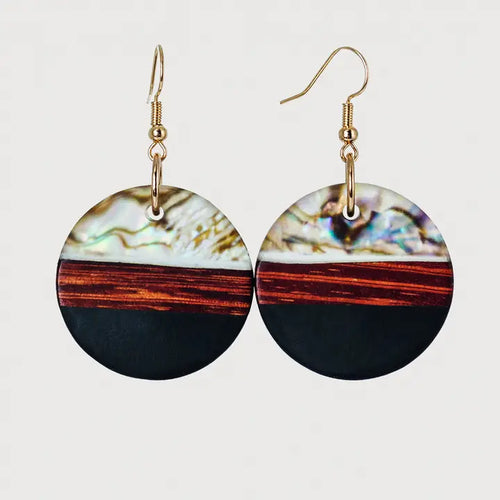 Bella Wooden & Resin Earrings