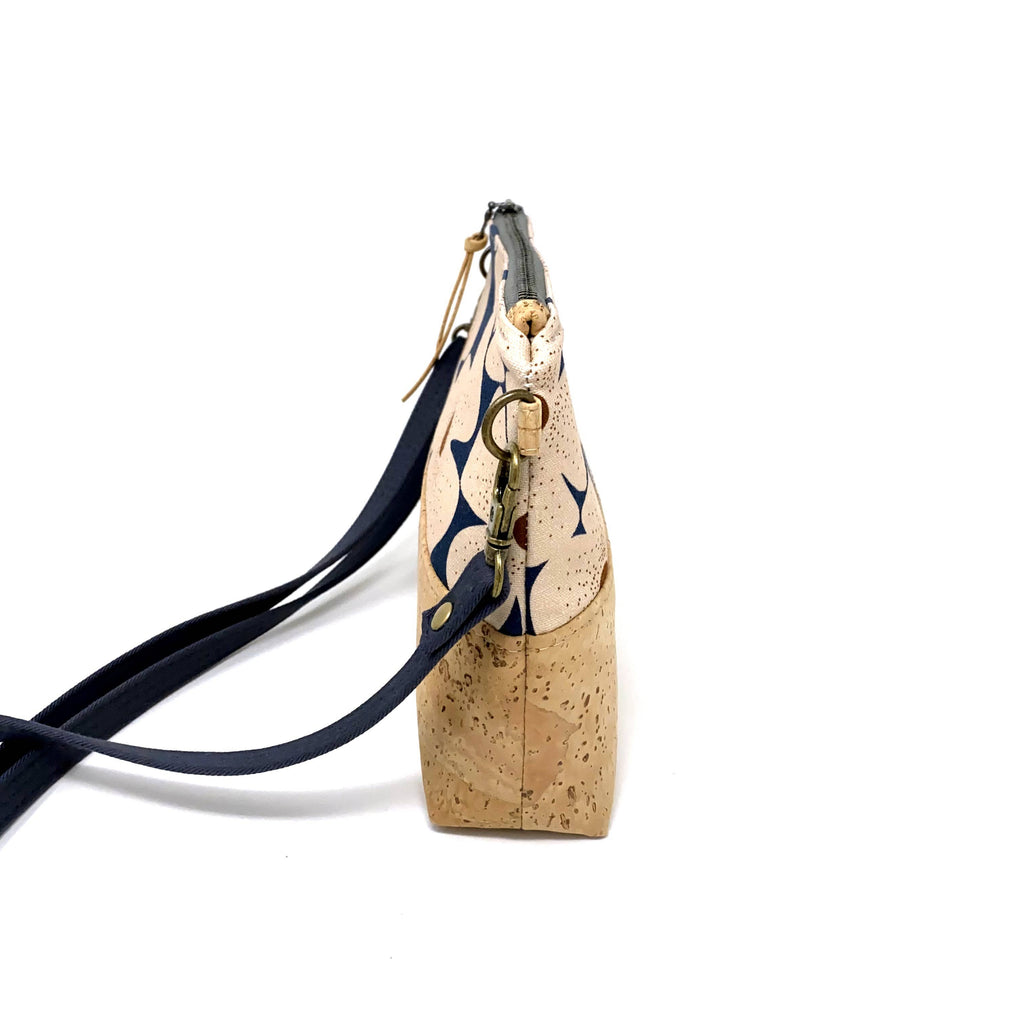 Big Fleur Organic Cotton & Cork Crossbody