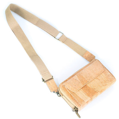 Front Pocket Cork Crossbody Wallet & Mobile Phone Bag