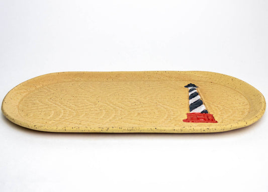 Lighthouse Ceramic 10" Platter