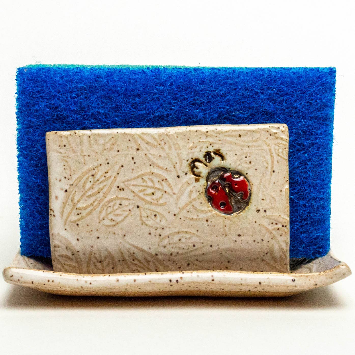Ladybug Ceramic Sponge Holder