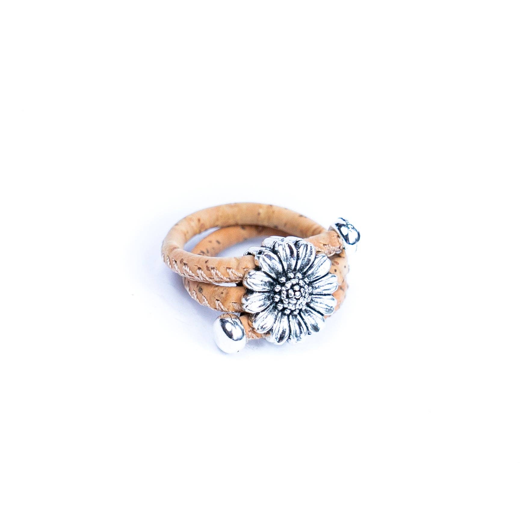 Chrysanthemum handmade colored cork ring