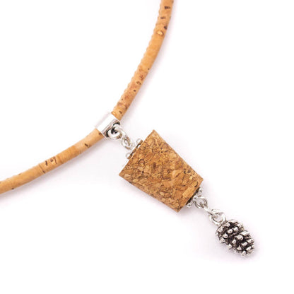 Pine Natural Cork Handmade Necklace