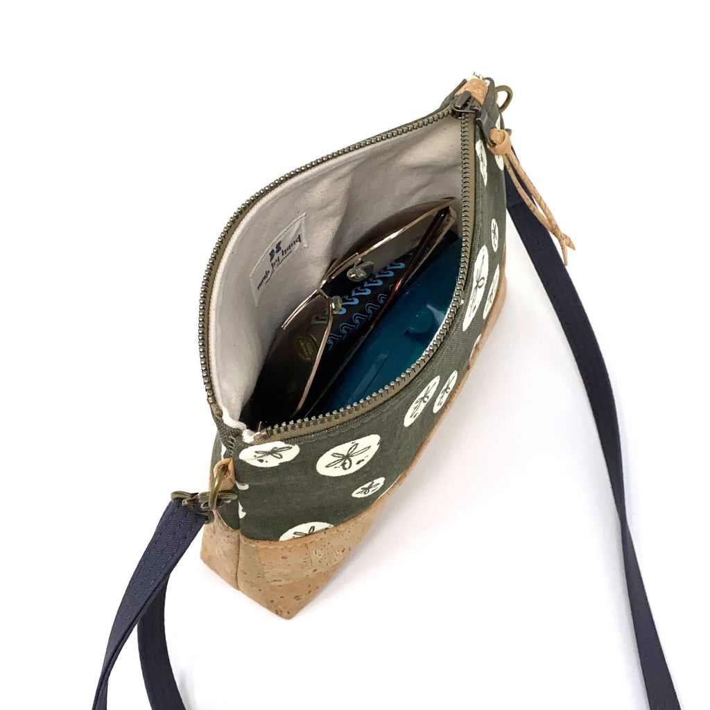 Eastern Meadowlark Organic Cotton & Cork Crossbody