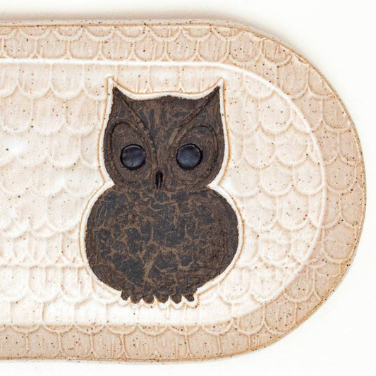 Owl Ceramic Platter