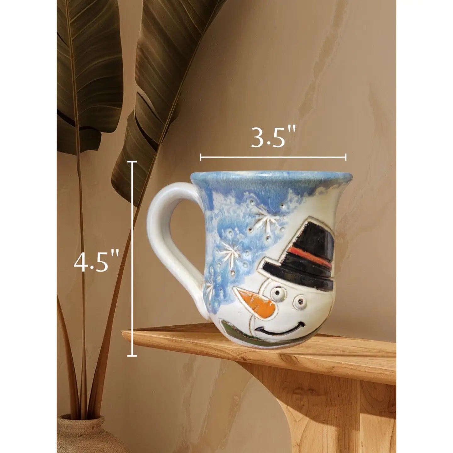Carved Snowman Mug